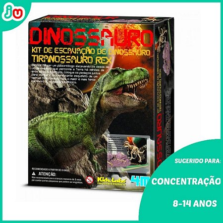 Kit de Escavação de Esqueleto 4M Kidz Labs Tiranossauro Rex