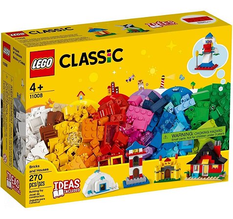 Lego Classic 11008  Blocos E Casas 270 Peças