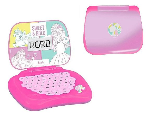 Laptop Infantil Barbie Brinquedo Candide 1812