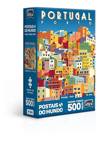 Quebra-cabeça Portugal Porto 500 Peças Nano - Game Office