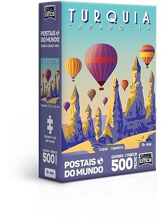 Quebra-cabeça Turquia Capadócia 500 Pçs Nano - Game Office