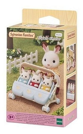 Sylvanian Families Carrinho Para Trigêmeos  Epoch 5533