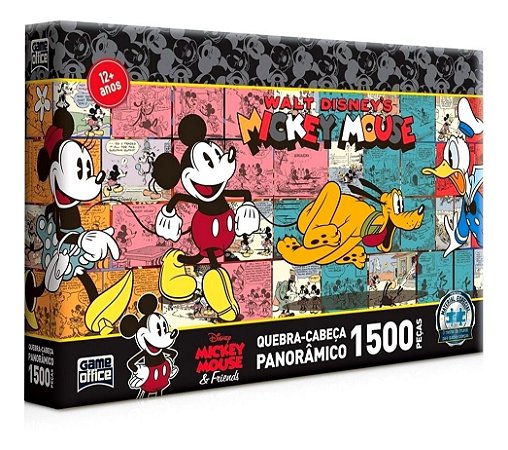 Quebra-cabeça Panorâmico Mickey Mouse 1500 Peças - Toyster