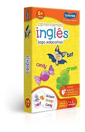 Jogo Da Memória  Educativo Aprendendo Inglês Toyster 2054
