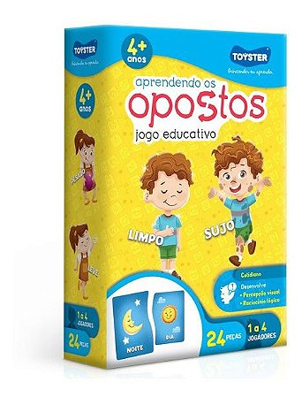 Jogo Educativo Aprendendo Os Opostos Toyster 2050