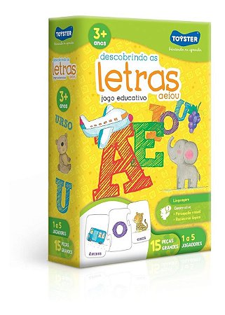 Jogo Educativo Descobrindo As Letras A E I O U Toyster