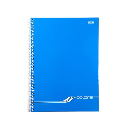 Caderno universitário 1 Matéria Colors azul 96F São Domingos