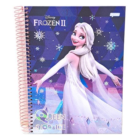 Caderno Universitário 12 Matérias Frozen 2