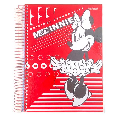 Caderno Universitário 12 Matérias Minnie 192 Folhas Jandaia