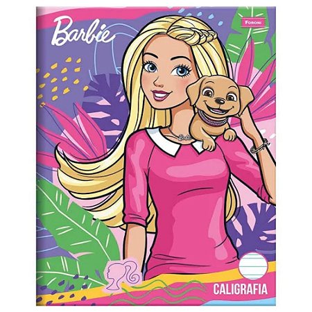 Caderno de Caligrafia Barbie 40 Folhas Foroni