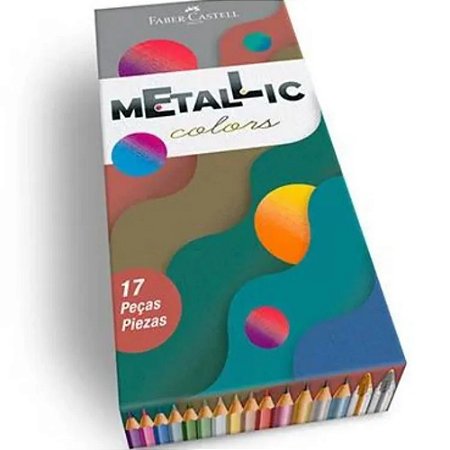 Kit Metalic Colors 17 Peças Faber Castell
