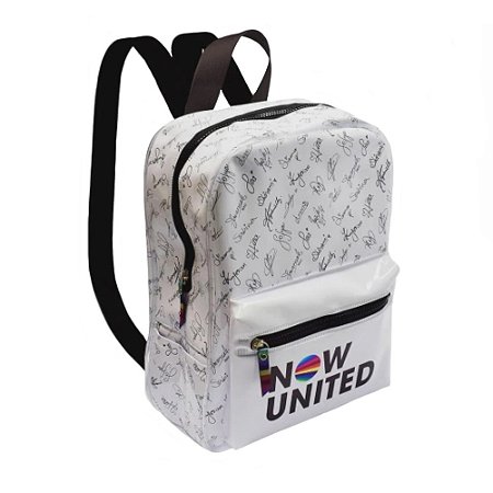 Mochila Pequena Now United Branca DAC