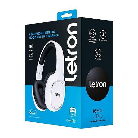 Headphone Sem Fio Mood Preto e Branco 74463