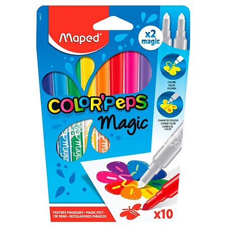 Canetinha Hidrográfica Color'Peps Magic Caixa com 12 Cores