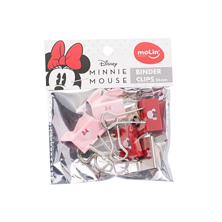 Binder Clips Minnie 25MM c/6 Molin REF.22393