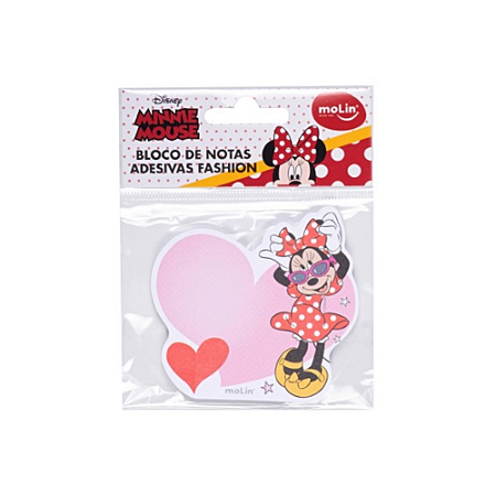 Notas Adesivas MInnie Fashion c/50Folhas Molin REF.22405