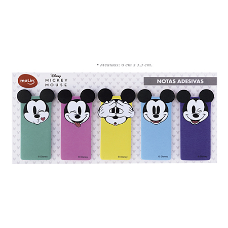 Bloco Marcador de Páginas Adesivo MIckey Molin REF.22695