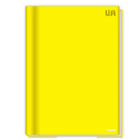 Caderno Brochura CD Lift Amarelo 1/4 48F Credeal