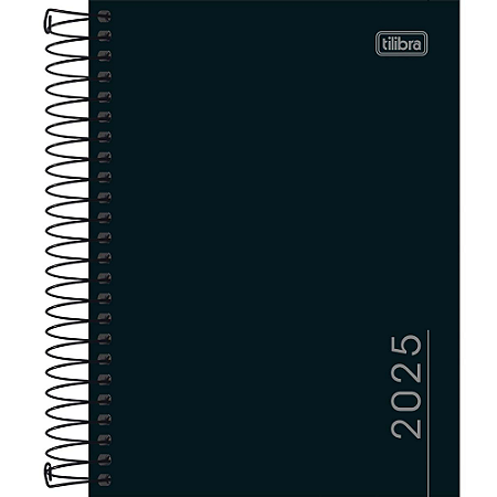 Agenda Espiral Preta Pepper Tilibra REF.17969-8