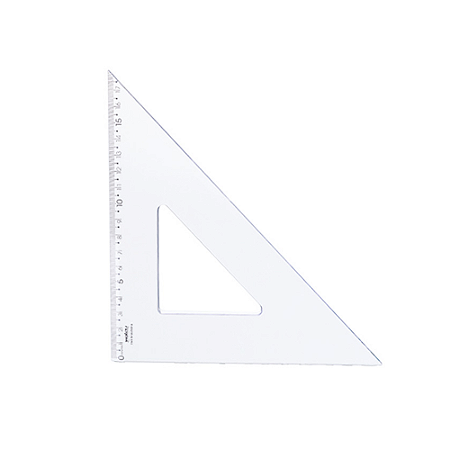 Esquadro 45° x 26cm New Line Cristal Maxcril REF.10070011