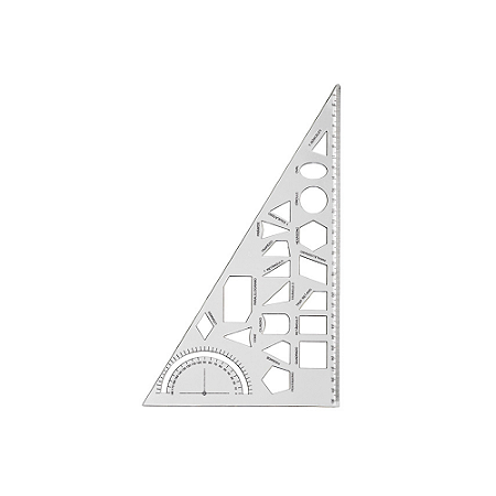 Esquadro Geométrico Cristal Maxcril REF.10070005