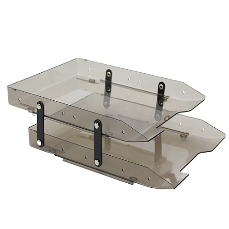Caixa Correspondência Dupla Slim Fumê Maxcril REF.10050081