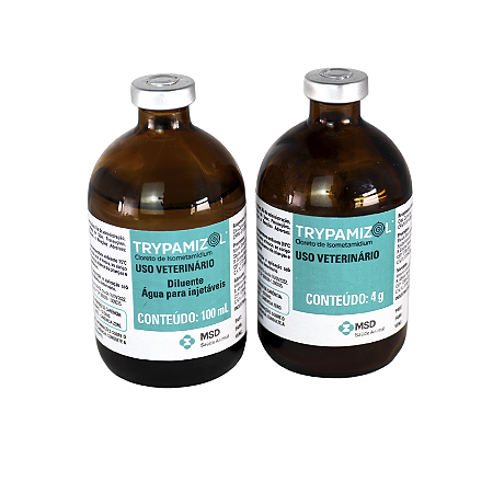 TRYPAMIZOL 100ML - PREVENTIVO E CURATIVO DA DOENÇA TRYPANOSOMA VIVAX