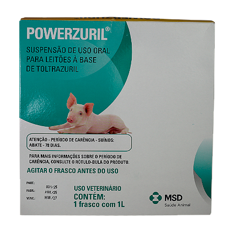 POWERZURIL 1 L- TOLTRAZURIL ORAL PARA LEITOES