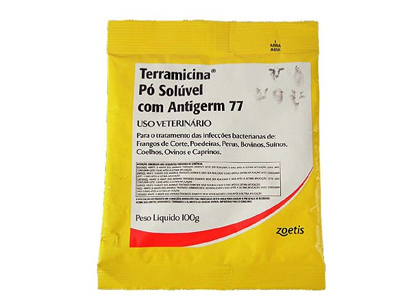 Terramicina Pó Solúvel Com Antigerm 77 Zoetis