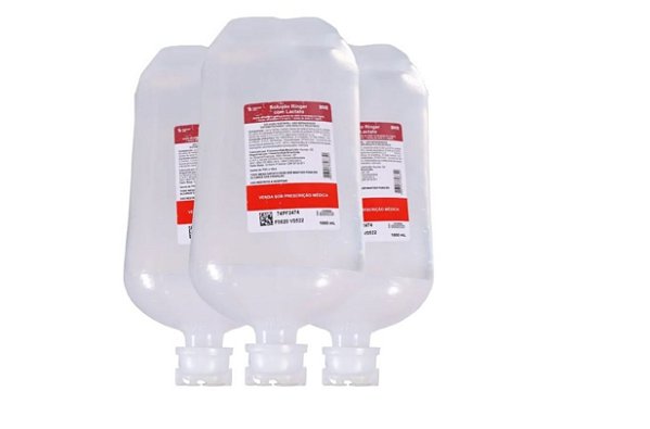 Soro Ringer Lactato 1 Litro Kit Com 10 - Farmácia da Vaca - Farmácia da Vaca