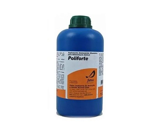 Poliforte Oral Suplemento Aminoacido Mineral Aves 1lt