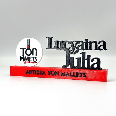 Placa de mesa personalizada para empresas