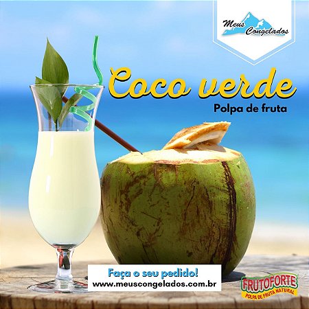 Polpa de Coco Verde (10 unidades de 100 g)