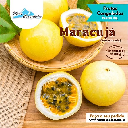 Maracuja Fruta ( Com Sementes ) 1kg