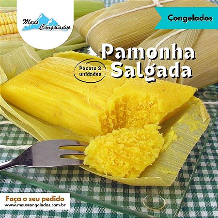 Pamonha Salgada Congelada 180gr Pacote 2 Unidades