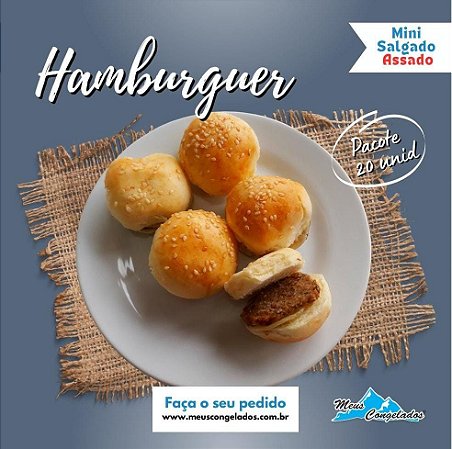 Mini Hamburguer (Assados 20 unidades)