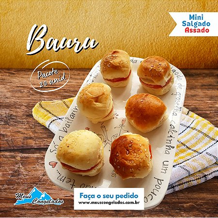 Mini Bauru ( Assados 20 unidades )