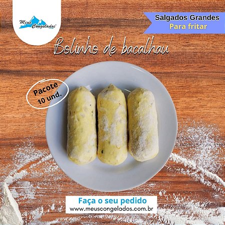 Bolinho Bacalhau Cru (10 unidades)