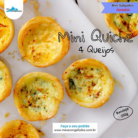 Mini Quiche de 4 Queijos Assados 250g