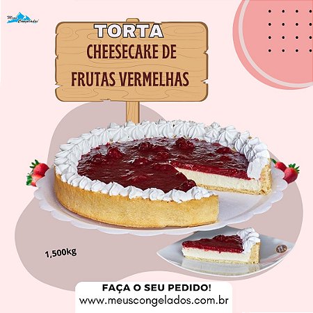 Torta Cheesecake de Frutas Vermelhas 1,500kg