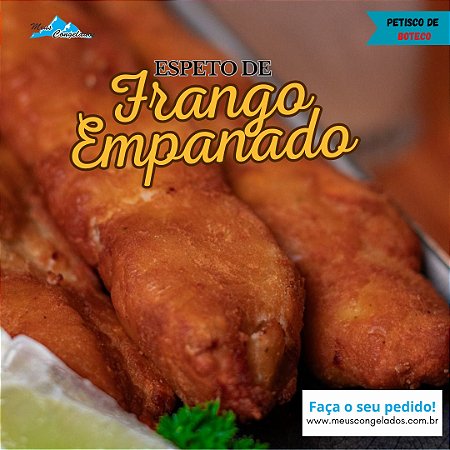 Espeto de Frango a Milanesa (10 unidades)
