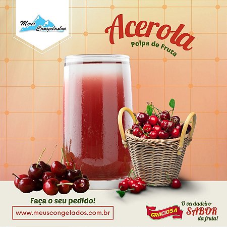 Polpa de Acerola (10 unidades de 100 g)