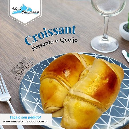 Croissant de Presunto e Queijo (12 unidades)