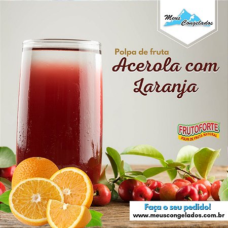 Polpa de Acerola e Laranja (10 unidades de 100 g)