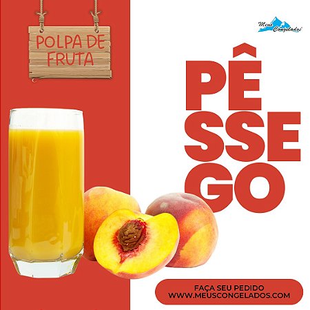 Polpa de Pêssego (10 unidades de 100 g)