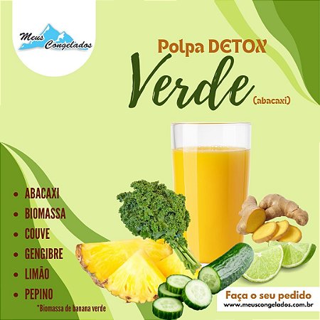 Polpa Detox Abacaxi (10 unidades de 100 g)