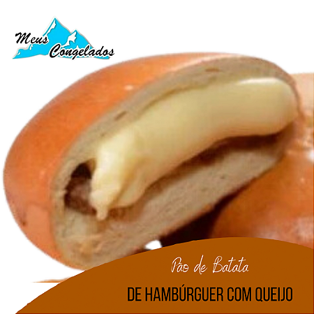 Pão de Batata de Hambúrguer com Queijo (12 unidades)