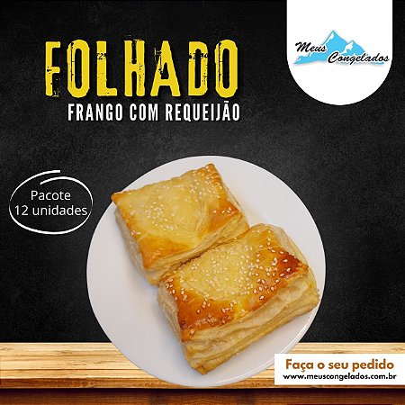 Folhado de Frango com Requeijão (12 unidades)