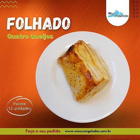 Folhado de Quatro Queijos (12 unidades)