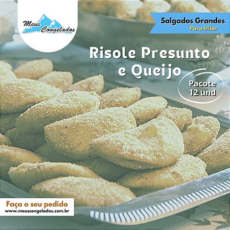 Risole de Presunto e Queijo Cru (12 unidades)
